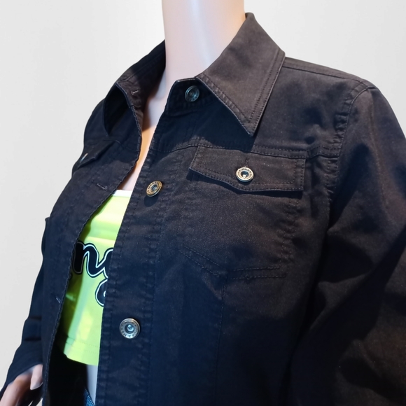 Mexx Women's Y2K Black Stretch Jacket - Picture 3 of 16